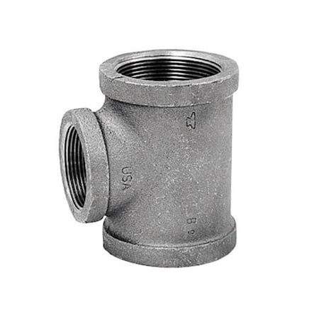 Homecare Products Reducing Tee Black Malleable - 1.25 x 1.25 x 0.75 in. HO149131